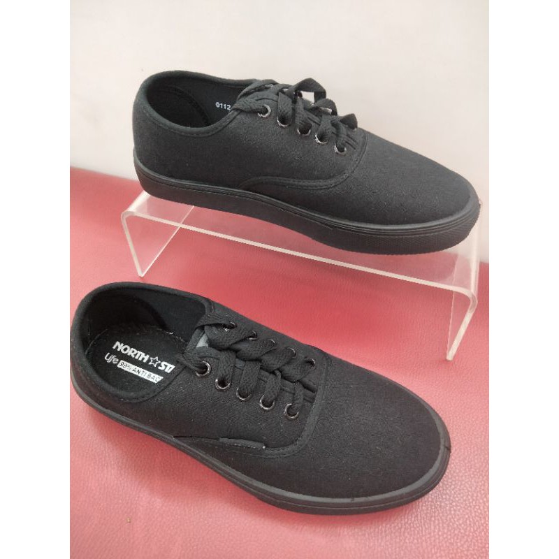 Sepatu Casual pria Bata North star Original,Sepatu hitam pos Bahan kain