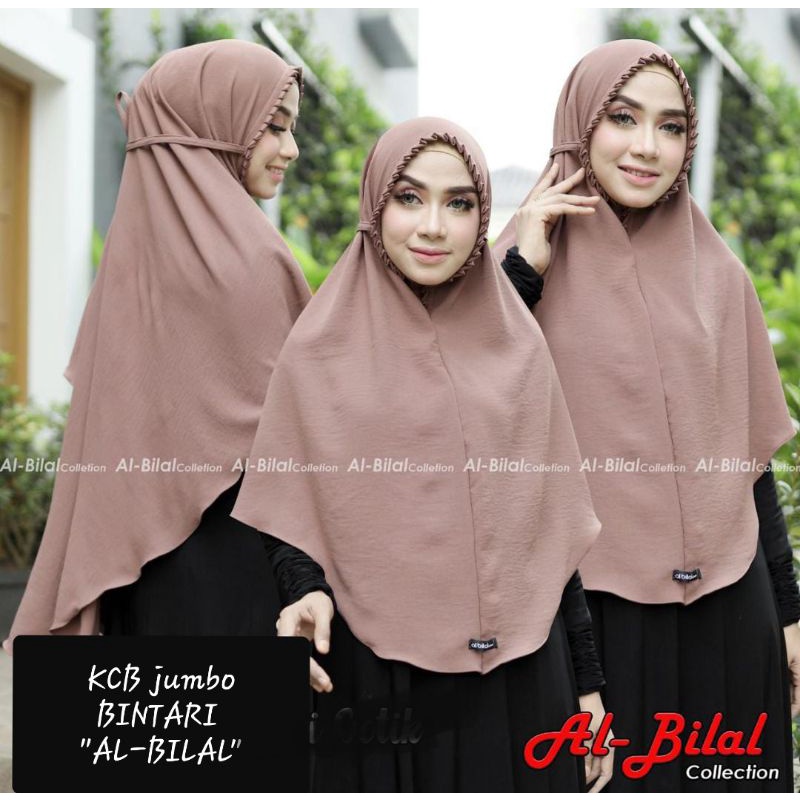 Hijab Instan Crincle airflow KCB JUMBO BINTARI ORIGINAL AL-BILAL