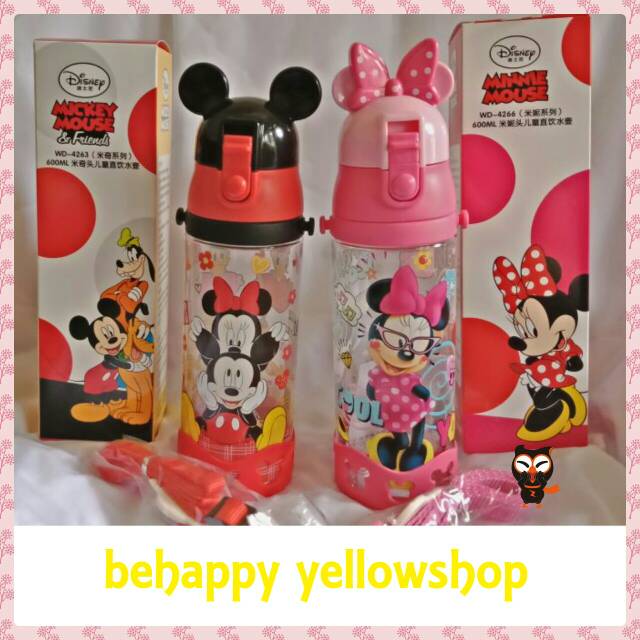 BOTOL MINUM TUANG 3D DISNEY MICKEY MINNIE ORIGINAL