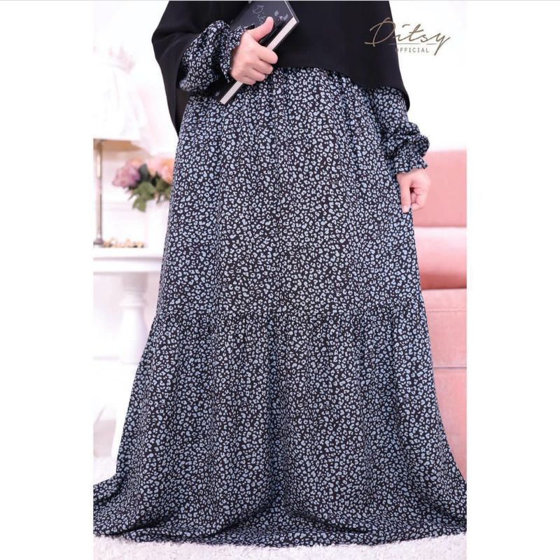 DITSY LEO BLACK NIGHTGOWN size M