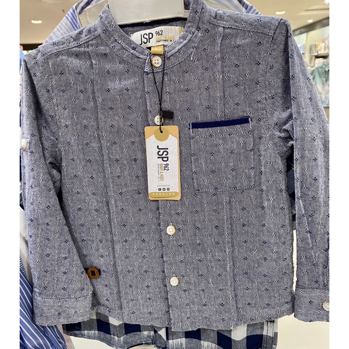 Baju/Kemeja koko lengan panjang anak laki-laki jsp (12bulan-3th)
