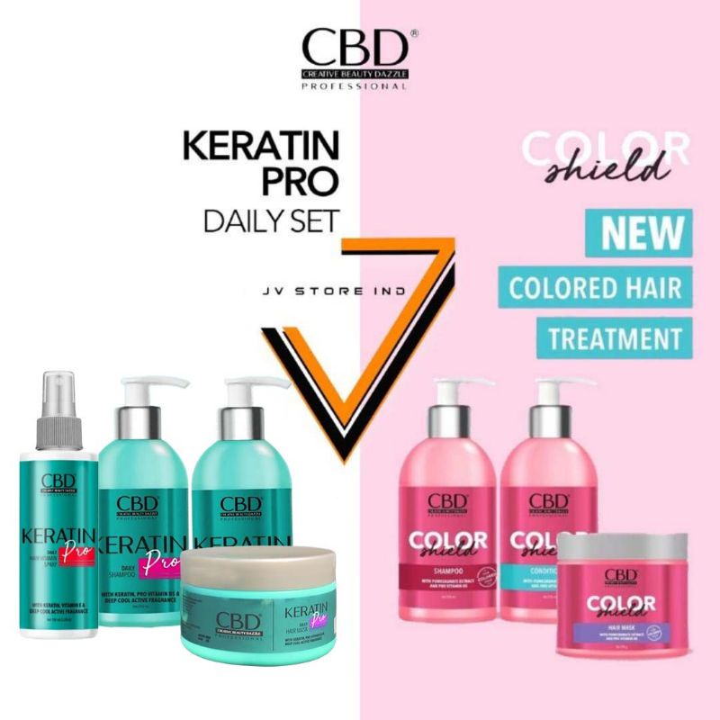 CBD COLOR SHIELD HAIR MASK 500ML / SHAMPOO 250 ML / CONDITIONER 250 ML COLOR SHIELD/ MASKER RAMBUT BERWARNA
