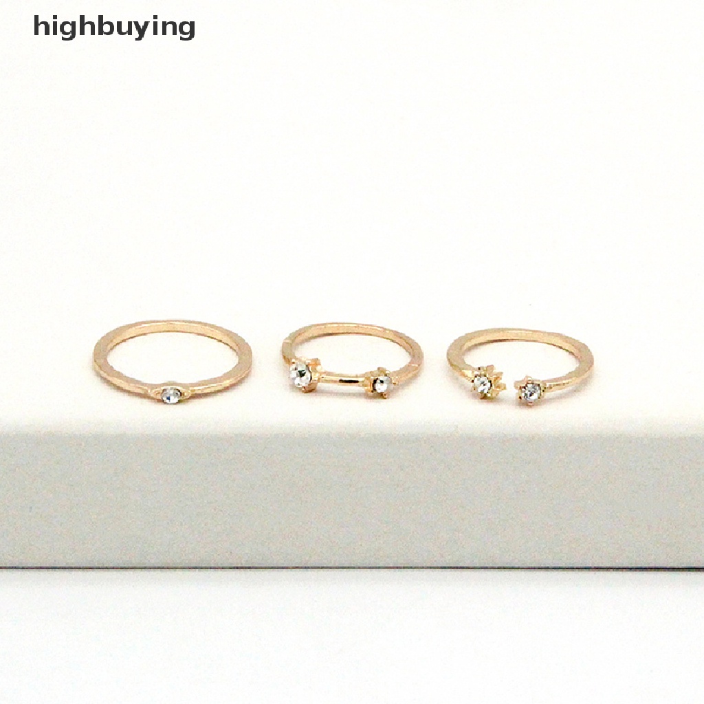 Hbid 9Pcs / set Cincin Aneka Bentuk Gaya Bohemia Untuk Wanita