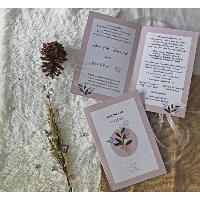 

Undangan rustic, mewah,elegan, kekinian A07