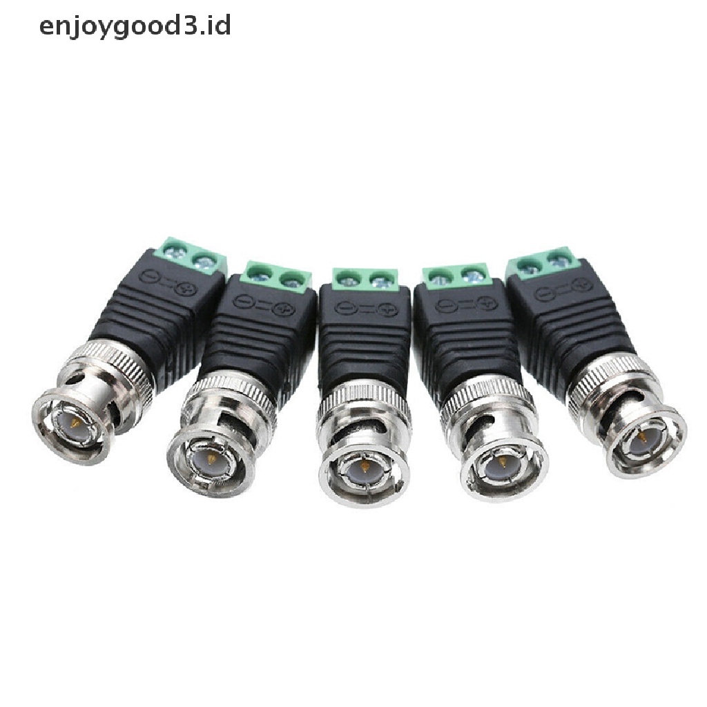 10 Male Coax Cat5 Ke Bnc Coaxial Untuk Kamera Cctv