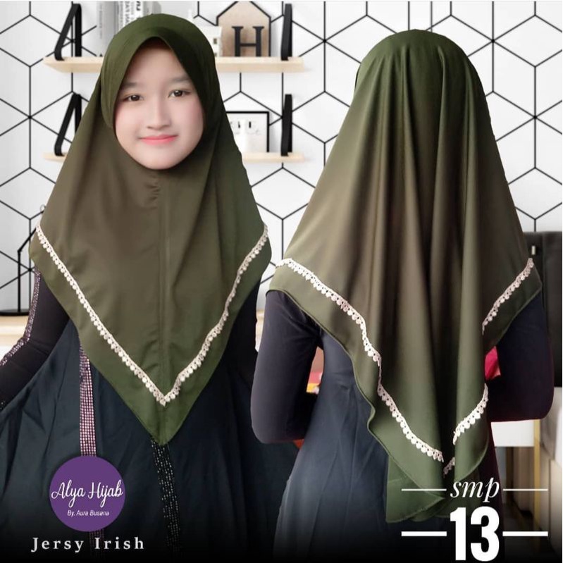 ORI ALYA HIJAB BERGO ANAK RENDA PRADA PREMIUM ORIGINAL ALYA HIJAB KERUDUNG ANAK HIJAB KIDS KHIMAR BA