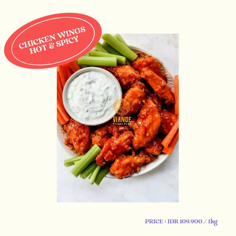 

Hot and Spicy Chicken Wings 1 KG