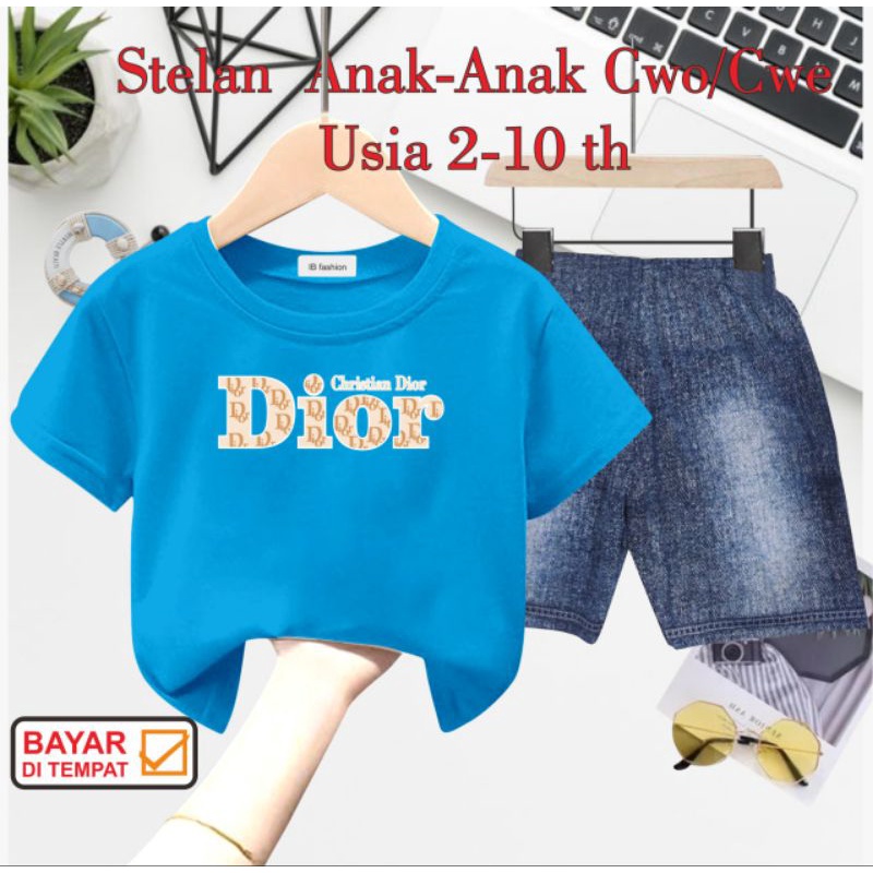 ((IB))SETELAN ANAK2 UNISEX SEMI JEANS/Q10R DIGITAL SABLON