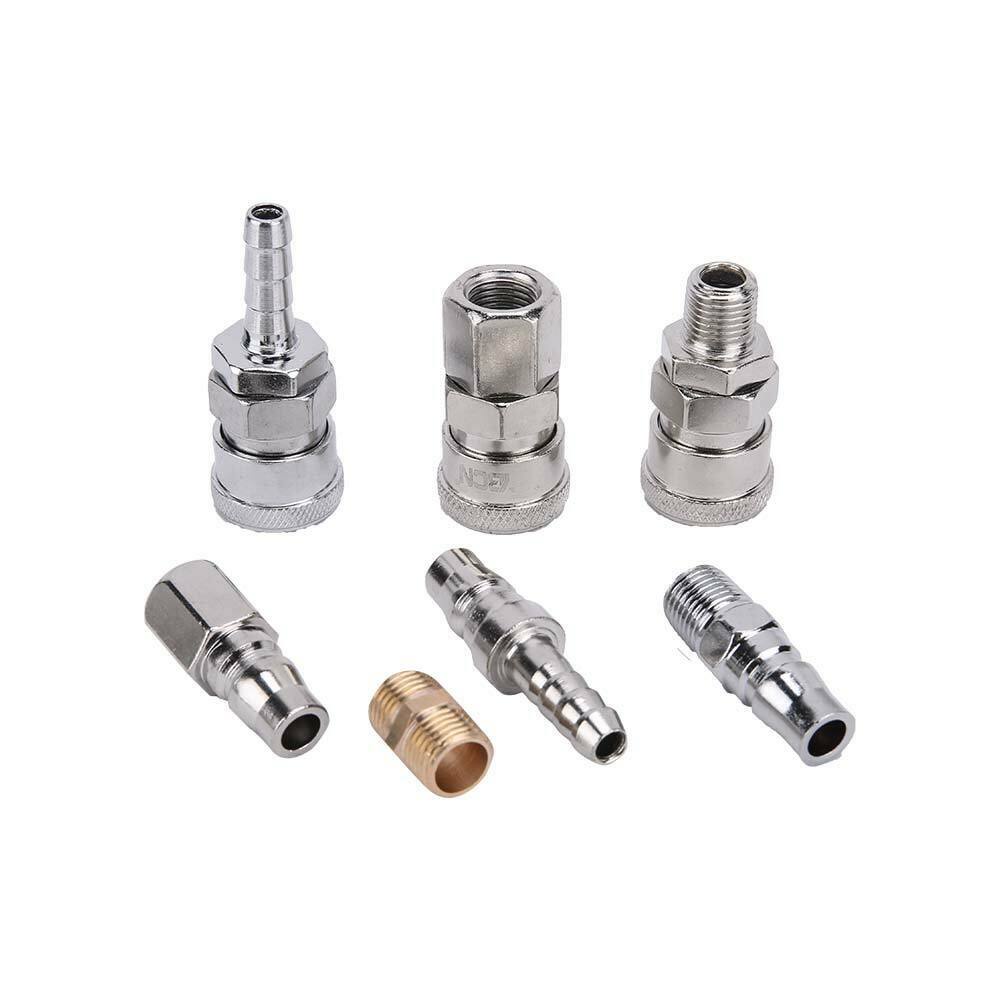 25pcs Air Hose Fitting Pneumatic Air Selang Kompresor Quick Coupler Steker Soket Konektor Sambungan Pneumatik Kompresor Udara