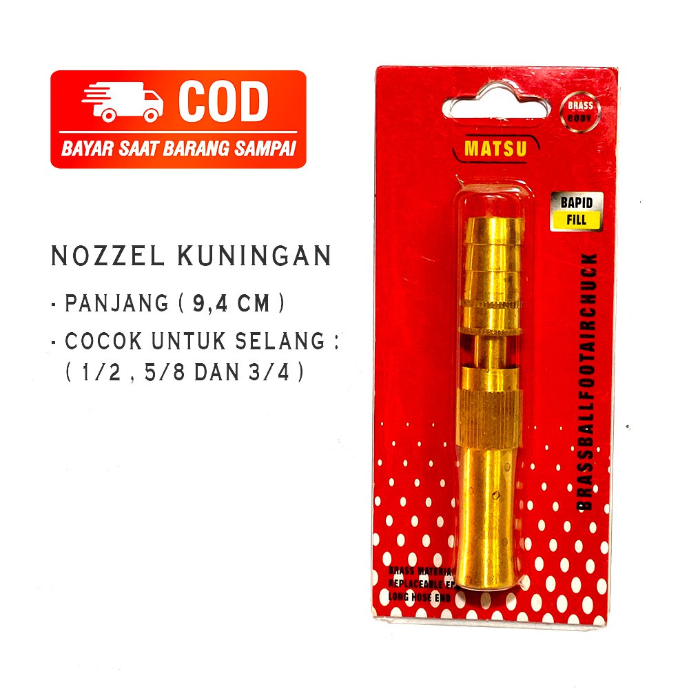 SEMPROTAN AIR KUNINGAN / NOZZEL KUNINGAN