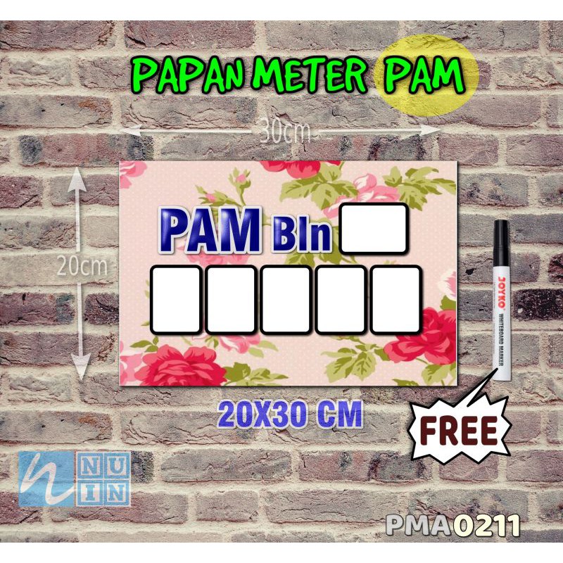 

Nuin Papan Meter Listrik PLN PAM motif Unik - Shabby 11