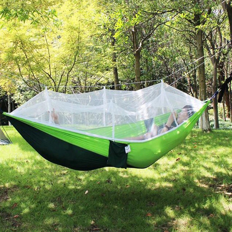 Hammock Camping with Mosquito Net - 260x140cm - Tempat Tidur Gantung