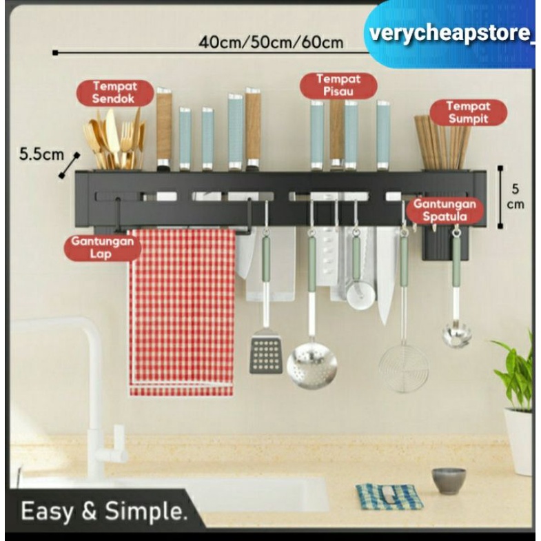 Rak Dapur Gantung / Rak Peralatan Dapur Gantung Berkualitas