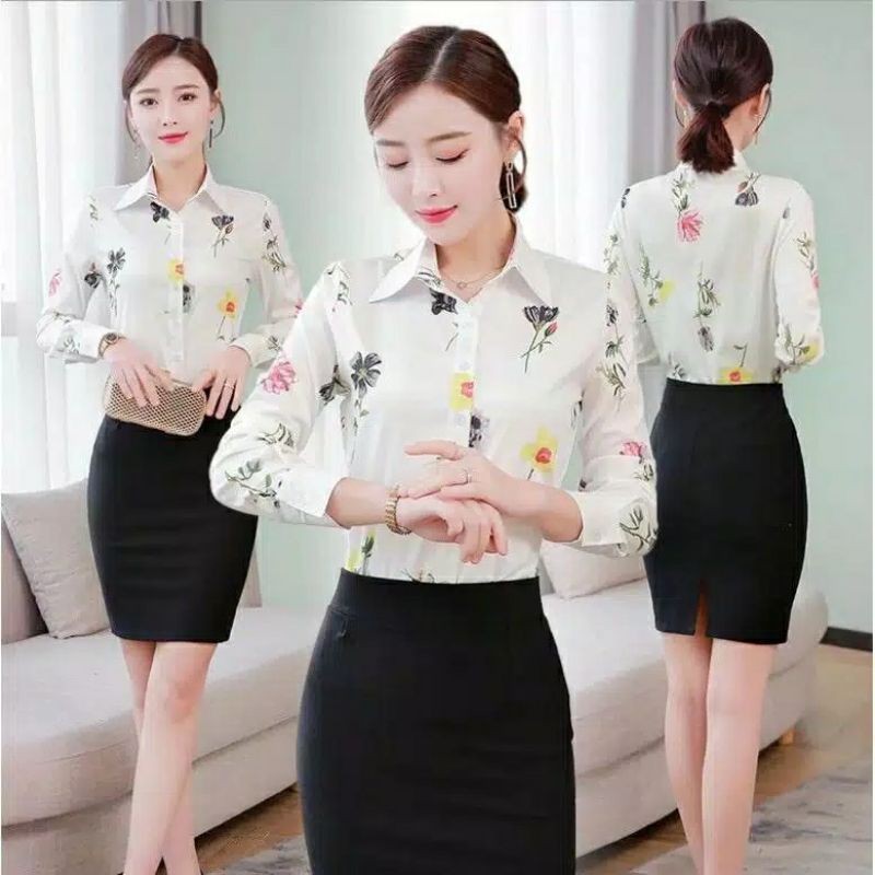 Kemeja MAWAR kemeja wanita atasan wanita baju kemeja casual wanita remaja ataupun cewek