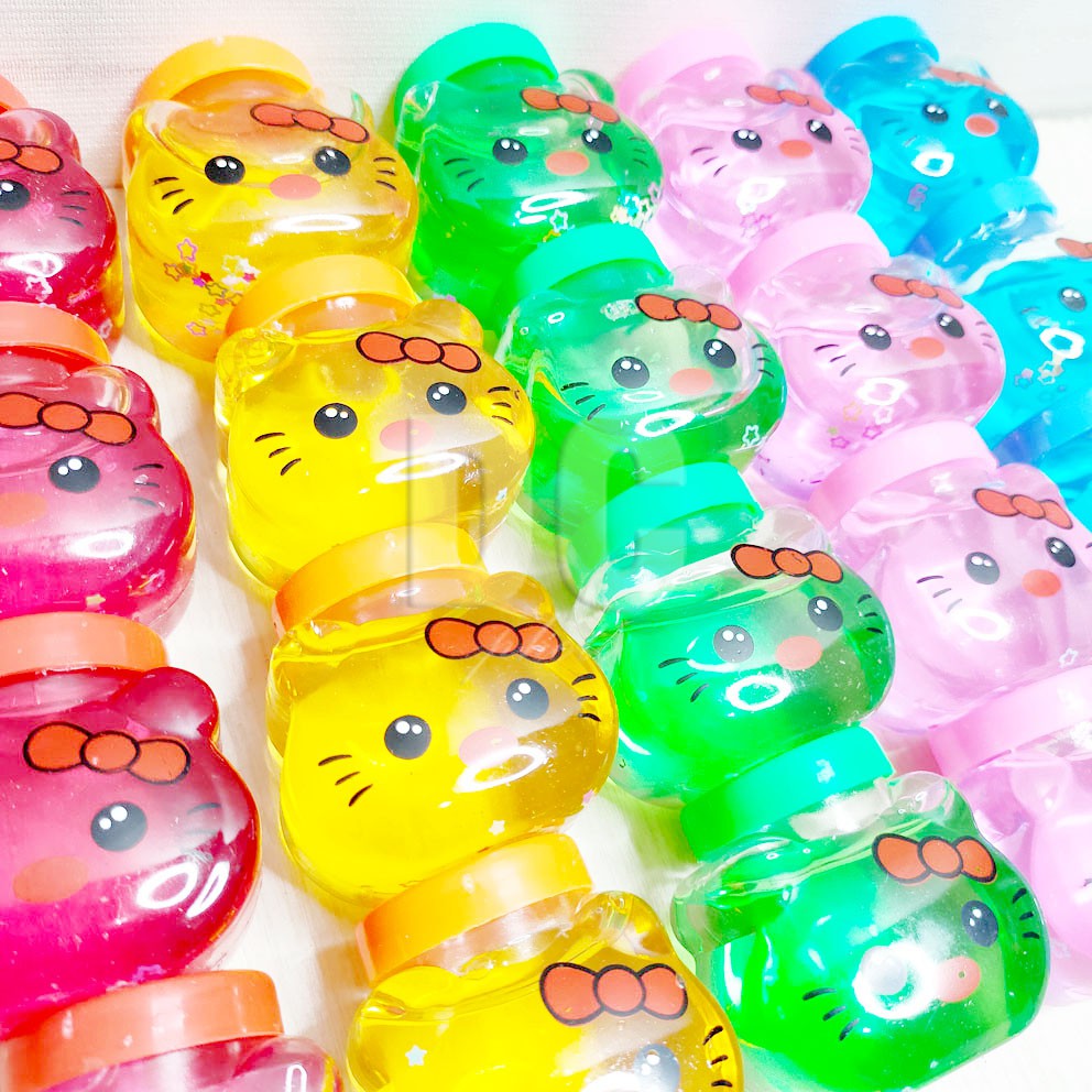 MURAH!!! SLIME CLEAR JELLY HELLO KITTY WARNA RANDOM