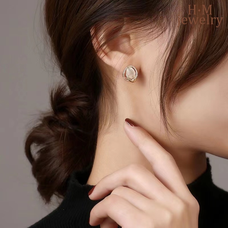 Anting Tusuk Batu Opal Kecil Untuk Wanita 2022