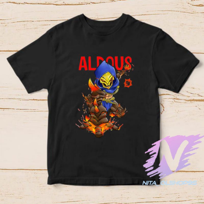 kaos Aldous baju kaos anak Hero mobile legend aldous