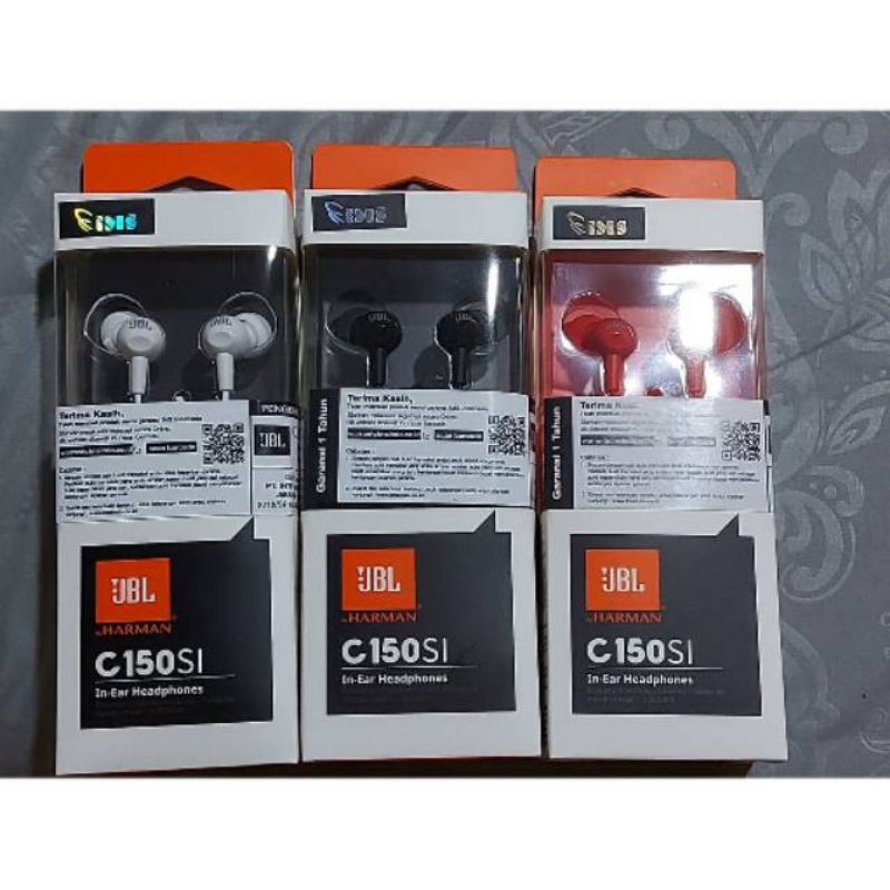 JBL C150SI HEADSET C150 SI 3,5mm Jack Audio Original Garansi IMS 1 Tahun Handset Bass Musik mp3 Film