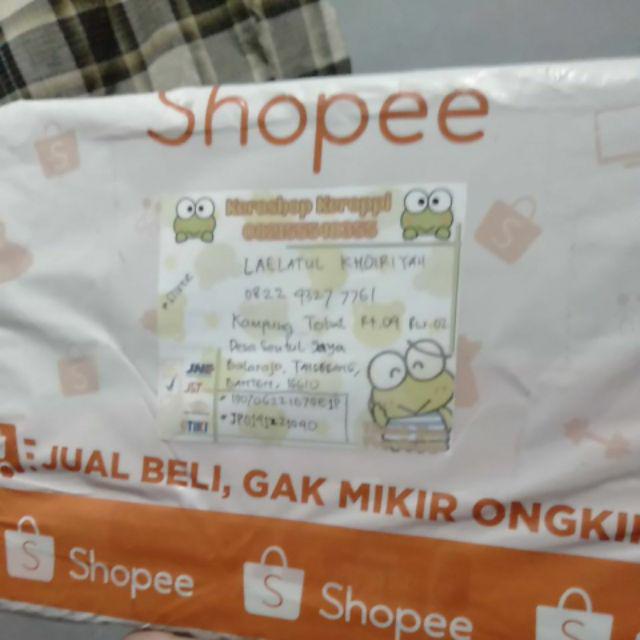 Keroshop Keroppi Stiker Laser Biru