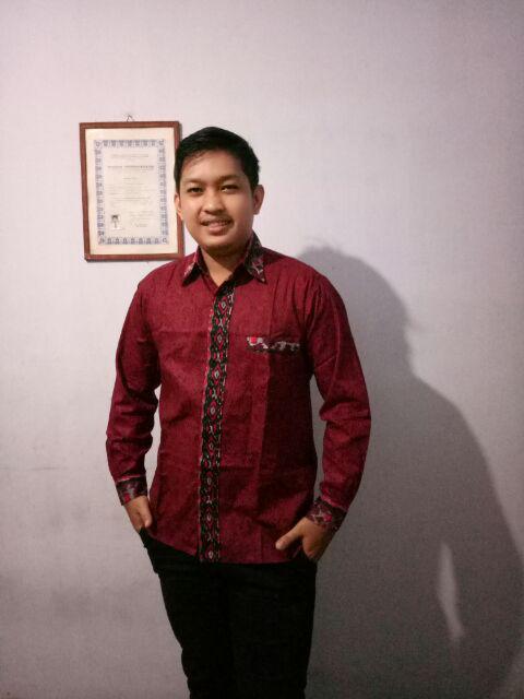 Kemeja Batik Lengan Panjang 033 Risna Batik Hrb026 Kenongo Kemeja Hem Pendek Padi Pekalongan M L Xl.