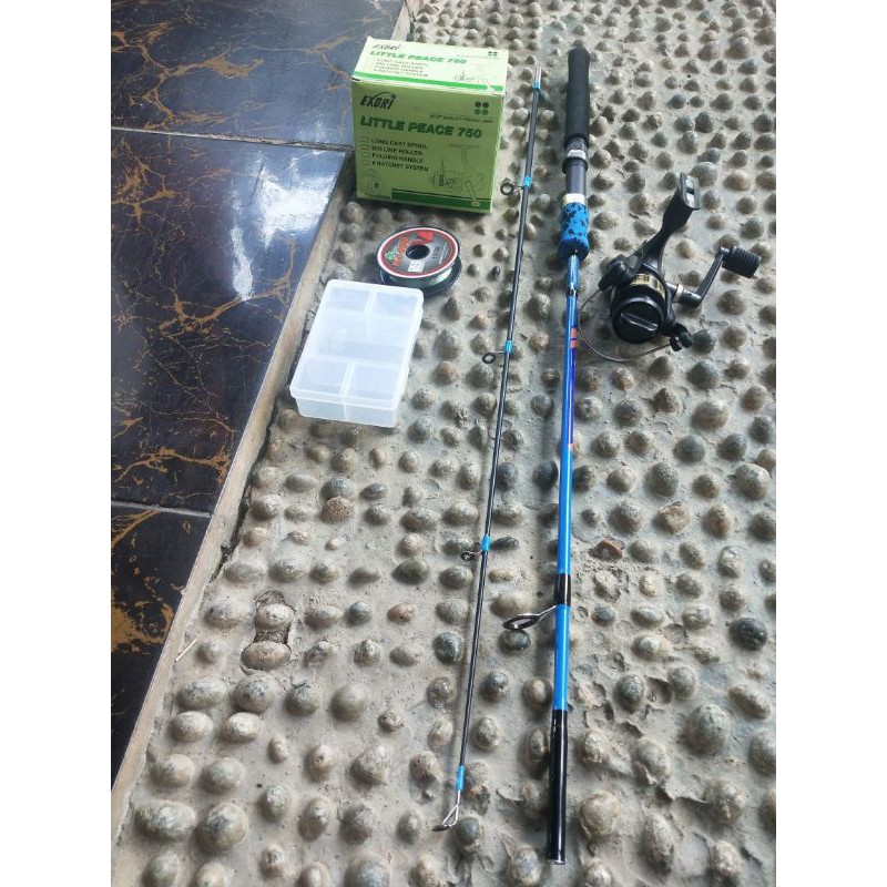 pancingan katrol satu set tinggal pakai set exori