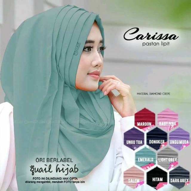 CARISSA PASTAN LIPIT ORI QUAIL HIJAB