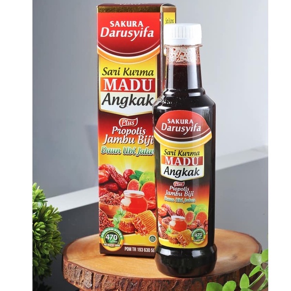 

Sari Kurma Madu Angkak Darusyifa 470gr Bantu Sembuhkan DBD dan Typus/Tipes