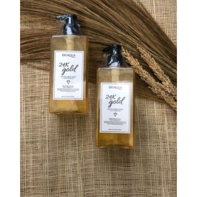 BIOAQUA body wash 24kgold sabun mandi
