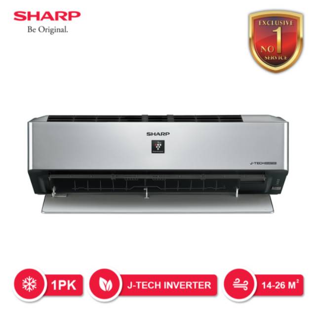 Sharp AC J-Tech Inverter 1 pk AH-XP10VXY Termasuk Pasang