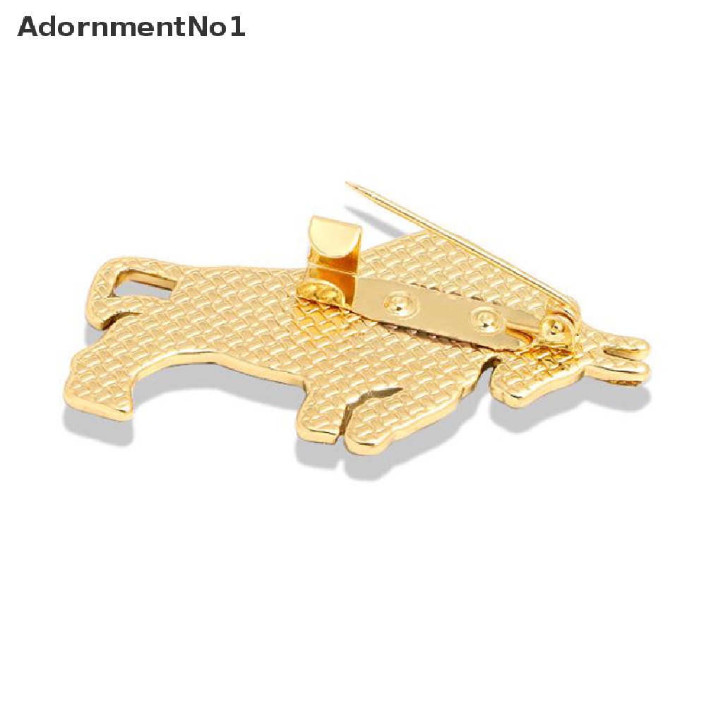 (AdornmentNo1) Bros Pin Enamel Desain Banteng Warna Emas