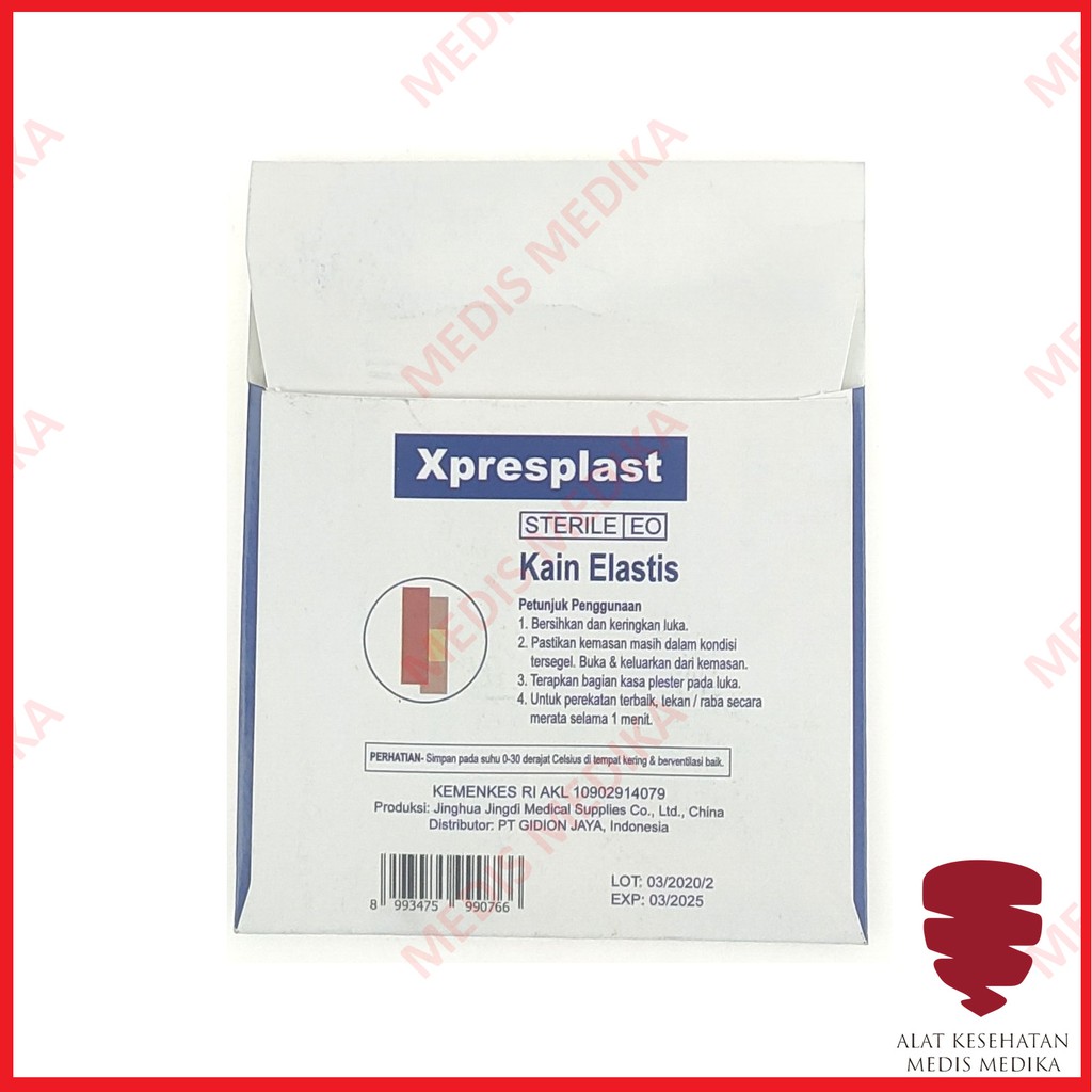 GIDCare Xpresplast Sachet Isi 10 Plaster Luka Elastis Peralatan Plester P3k