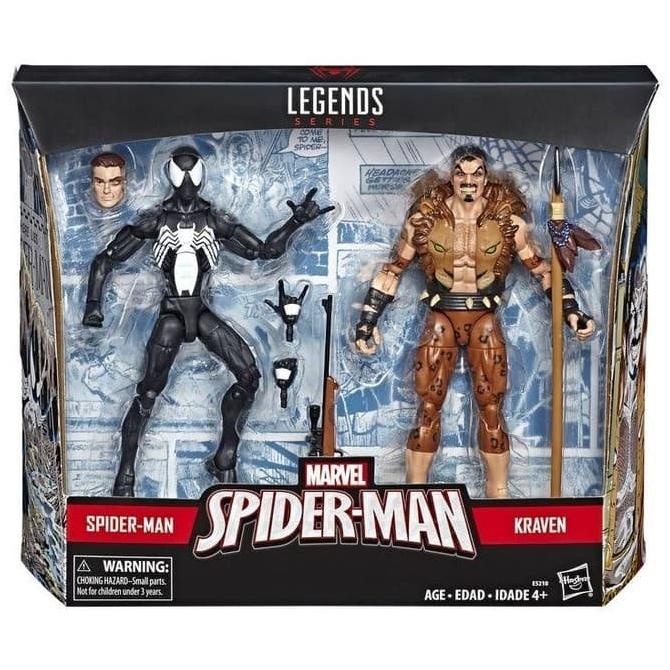Kraven symbiote spiderman black 2 packs marvel legends