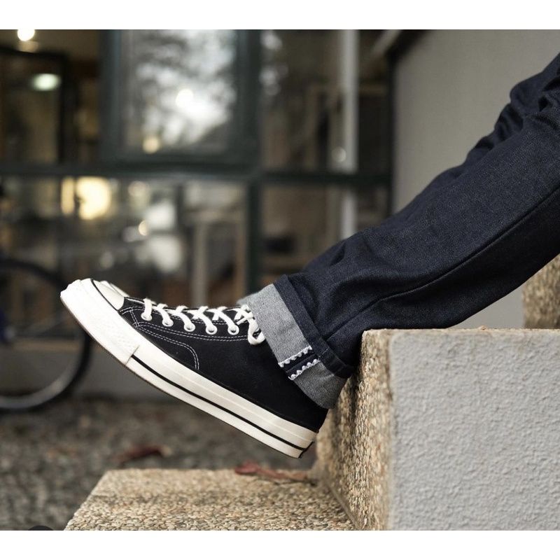 DENIM SELVEDGE SHELSTICH 16 OZ BLACK INDIGO KAKU