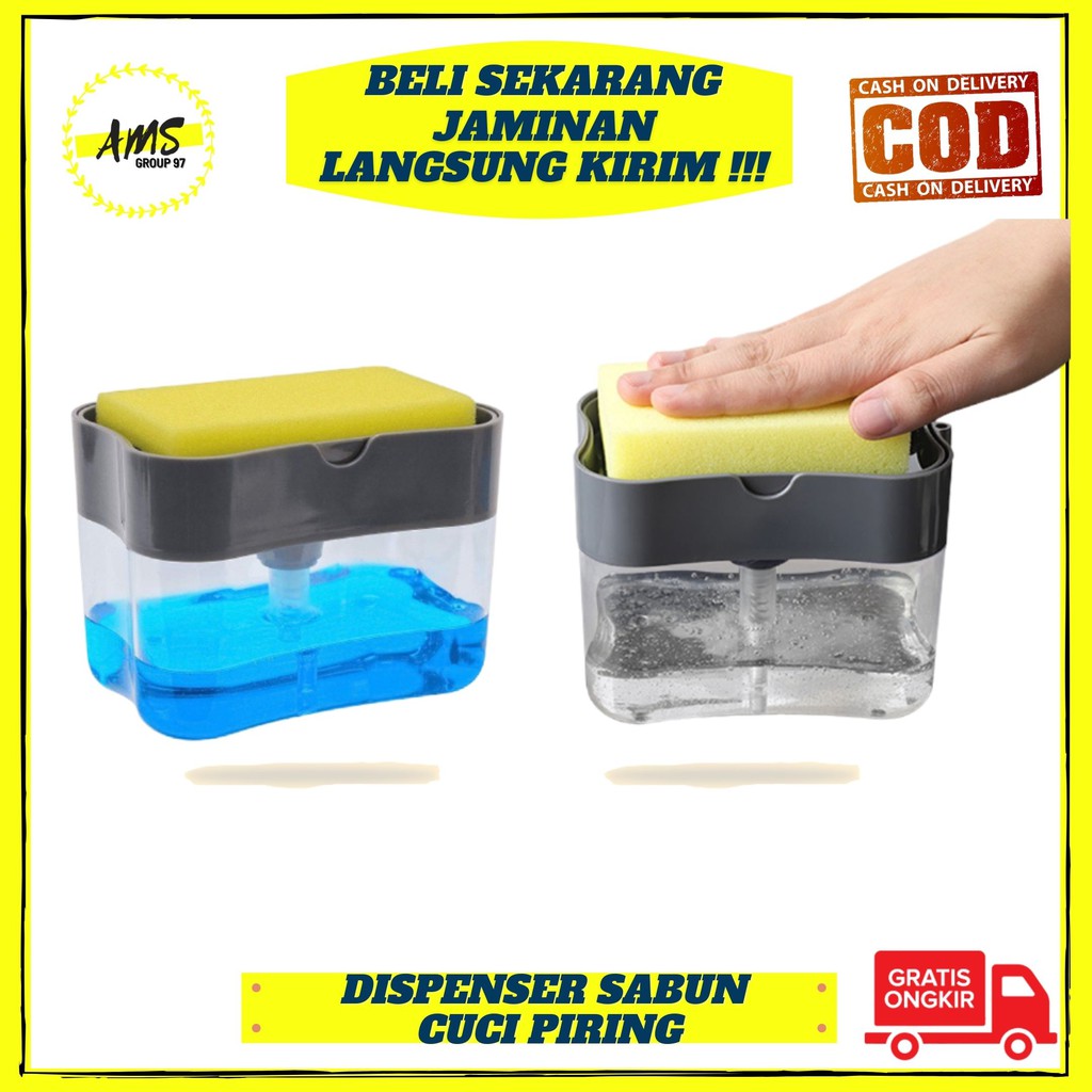 Tempat penyimpan dispenser pencet wadah sabun cuci piring cair