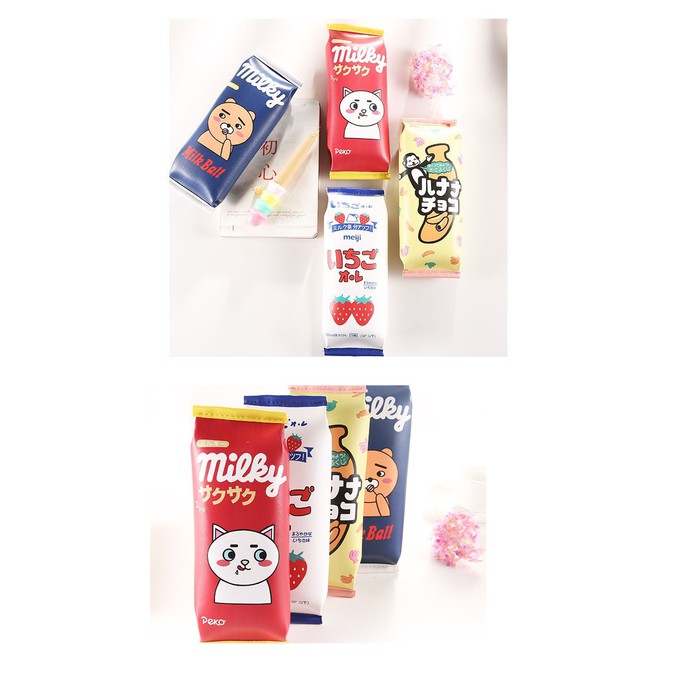 CIVETO TP0031 Tempat Pensil Milky Meiji / Tempat Kosmetik-4