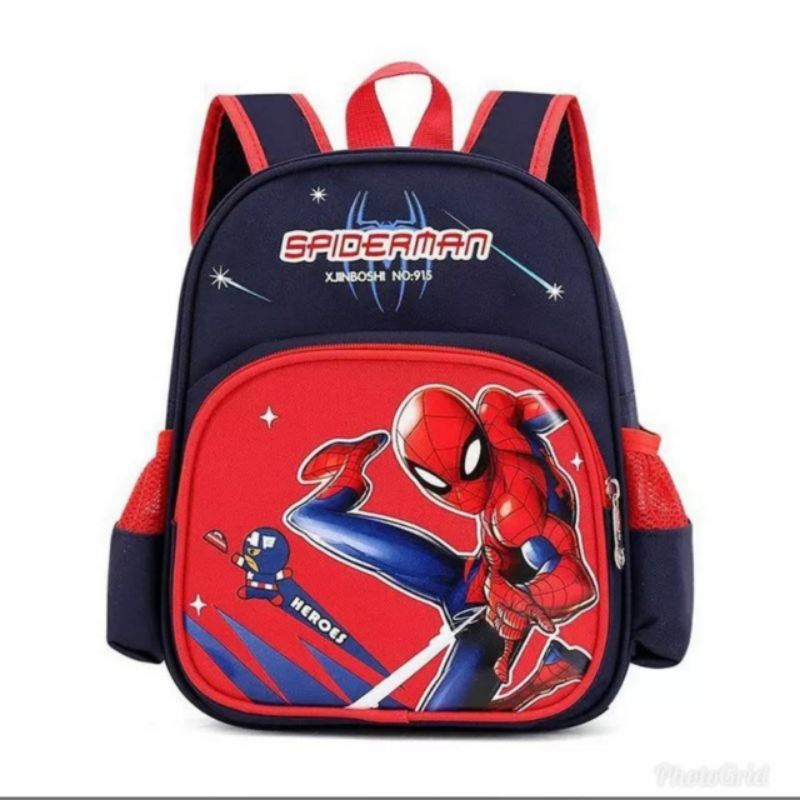 TAS RANSEL SPIDERMAN TAS MARVEL TAS SEKOLAH TAS NGAJI RANSEL ANAK LAKI-LAKI TAS KERAKTER KEKINIAN BISA COD