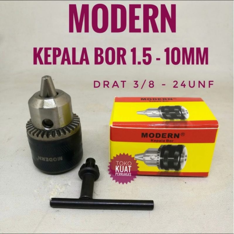 Kepala dan kunci bor 10mm MODERN