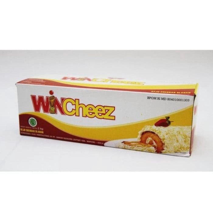 

Keju- Keju Wincheez Cheese Cheddar 2Kg Block Processed Cheddar Winchiz Keju -Keju.