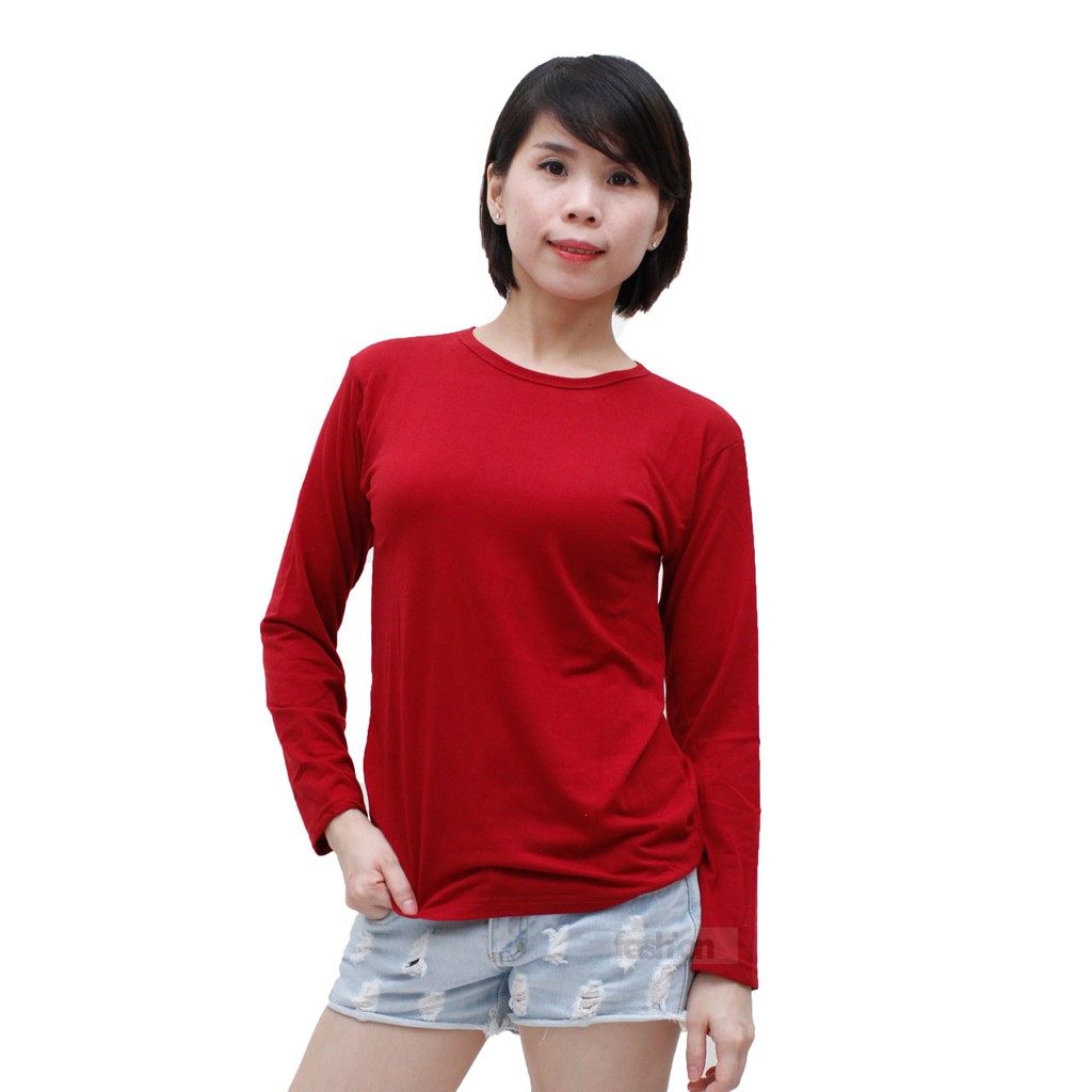 manset Kaos Wanita Lengan Panjang | T-Shirt Wanita | Kaos Wanita Cotton