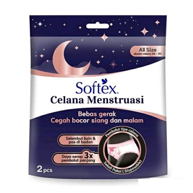 Softex Celana Menstruasi ALL SIZE / EXTRA SIZE isi 2pcs - Pembalut Wanita Menstruasi