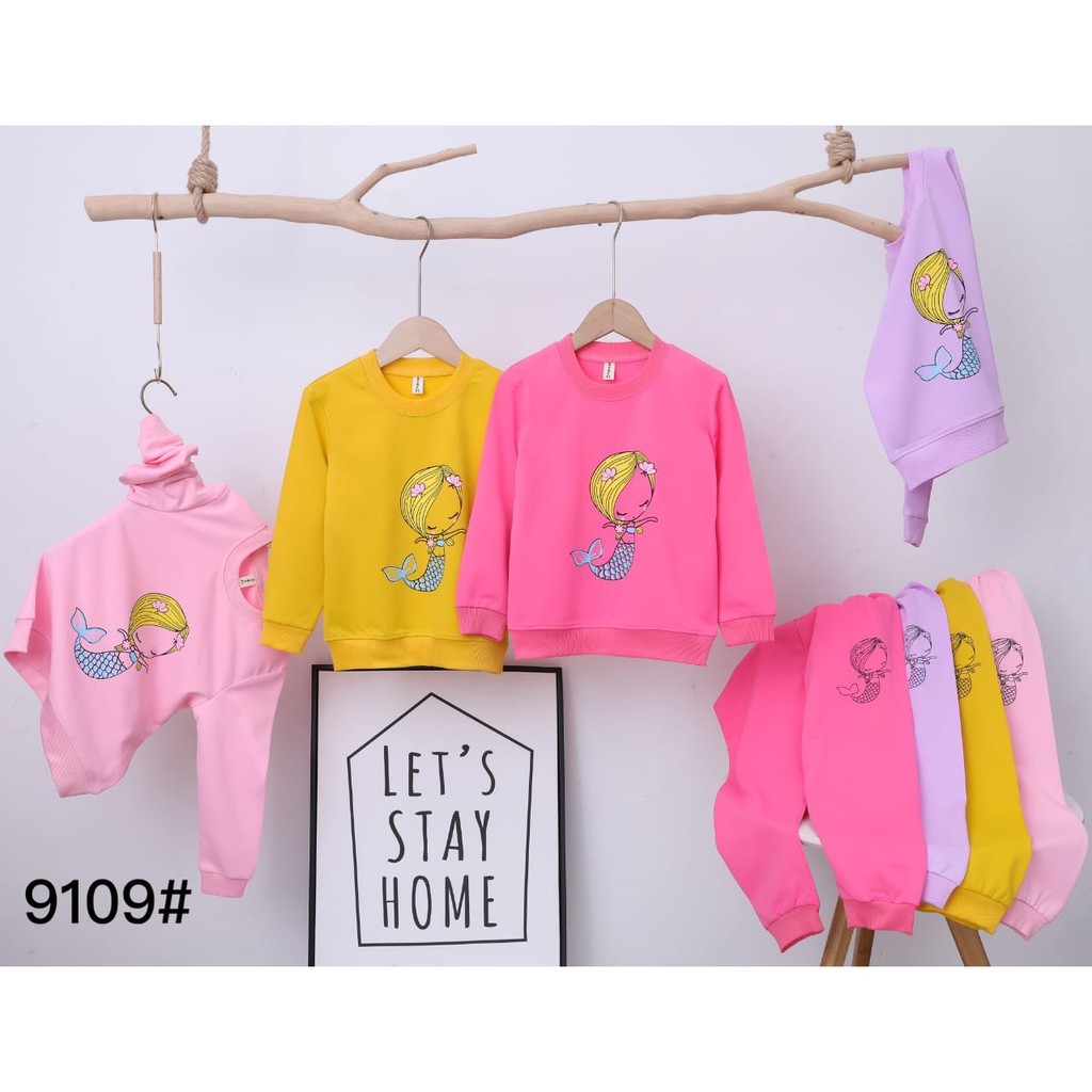 Stelan Anak Perempuan Import Usia  1 - 2 Tahun Batita | Sweater Setelan Anak Cewek | Baju Switer Stelan Anak Perempuan Import 1 - 2 Tahun