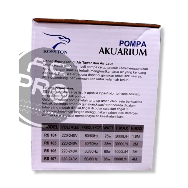 PROMO MURAH POMPA AQUARIUM ROSSTON RS 106