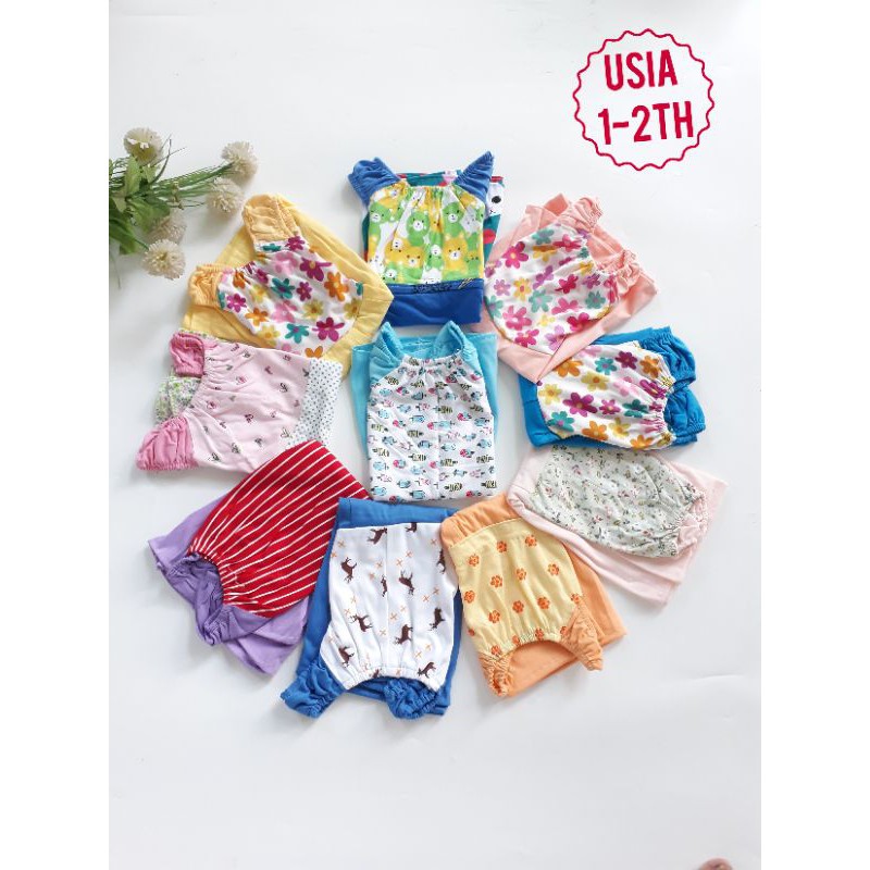 1 Kodi Baju Daster Anak usia 1-2th Motif Acak