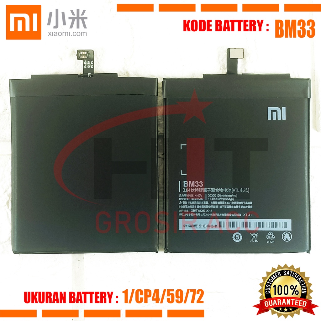 Baterai Battery Original XIAOMI BM-33, BM33, Mi 4i, Mi4i