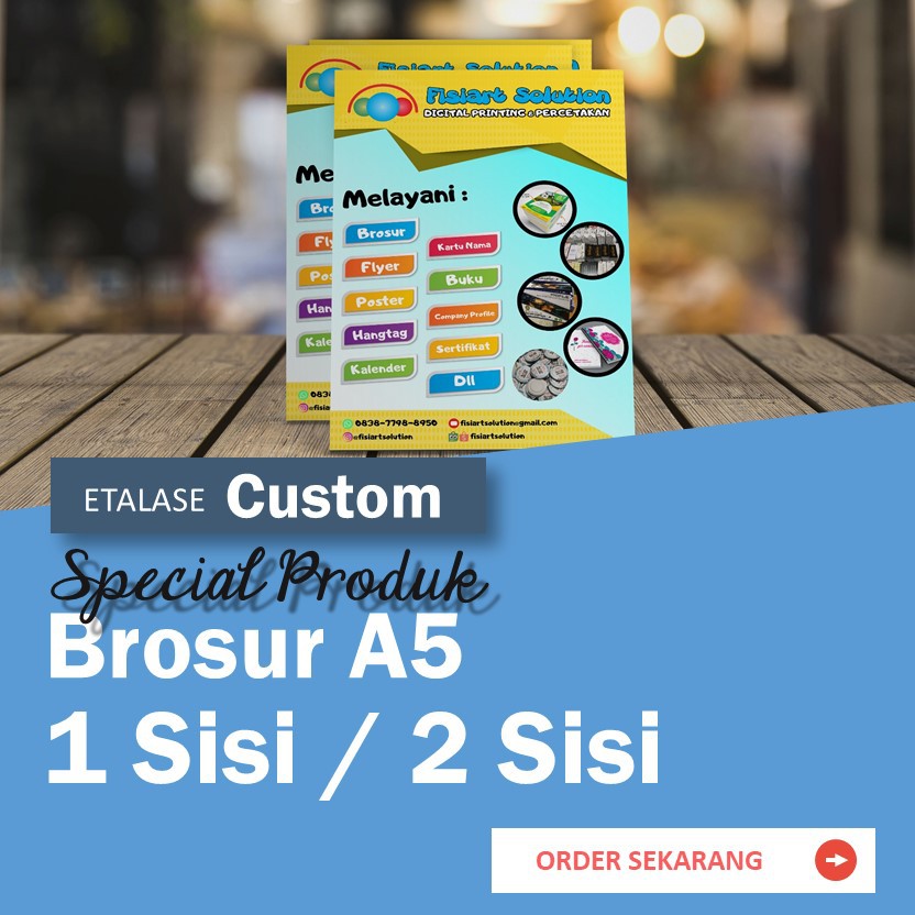 Cetak Digital Brosur Flyer A5 Art Paper 150 Gram Minimal 50 Lembar Shopee Indonesia