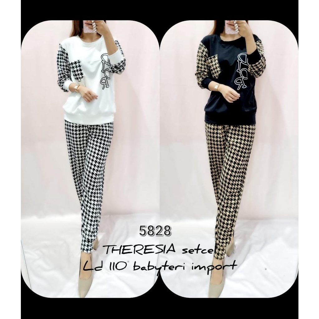 Setcel PP Theresia LD 110 Jumbo Di*or Houndstooth 5828