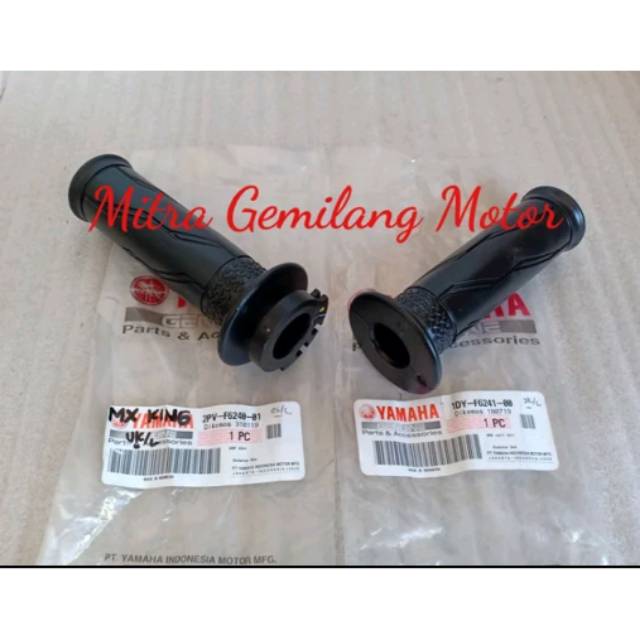 HAND GRIP YAMAHA MX KING SET KIRI KANAN ORIGINAL