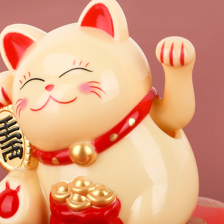 ★SOLAR★Lucky Fortune Cat Ornament Pajangan Hiasan Kucing Rejeki Lucky Cat Rejeki Kucing