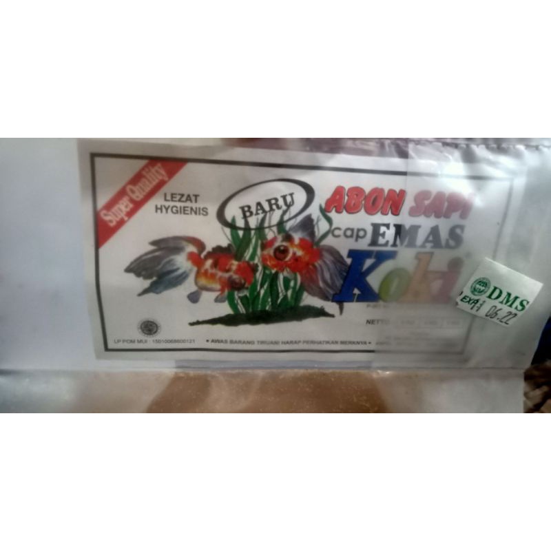 

Abon sapi ( cap merpati grade A+ ) ( cap koki grade A ) 100 gram yolins aneka bahan pangan