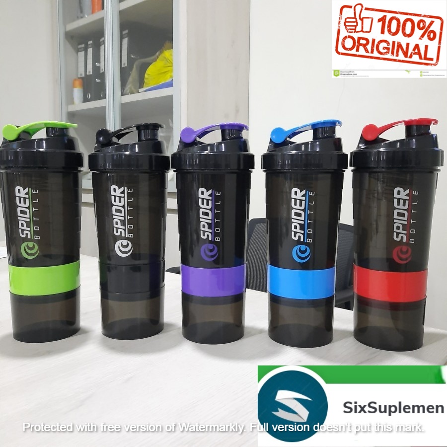 Shaker Botol Gym Fitness Smart shaker Spider/ Herbalife Original 600 ml